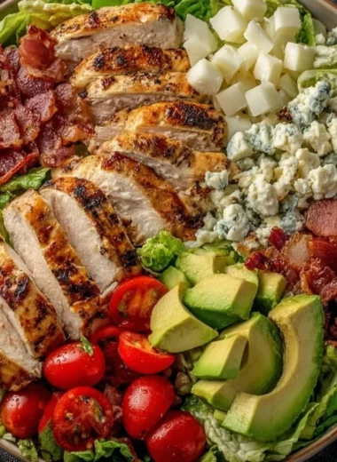 Savory BLT Chicken Salad with bacon, lettuce, tomato, and chicken breast