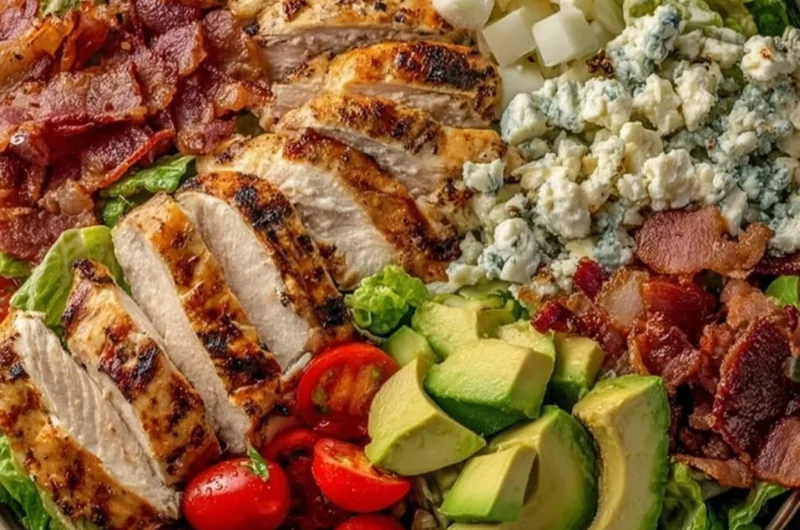 Savory BLT Chicken Salad with bacon, lettuce, tomato, and chicken breast