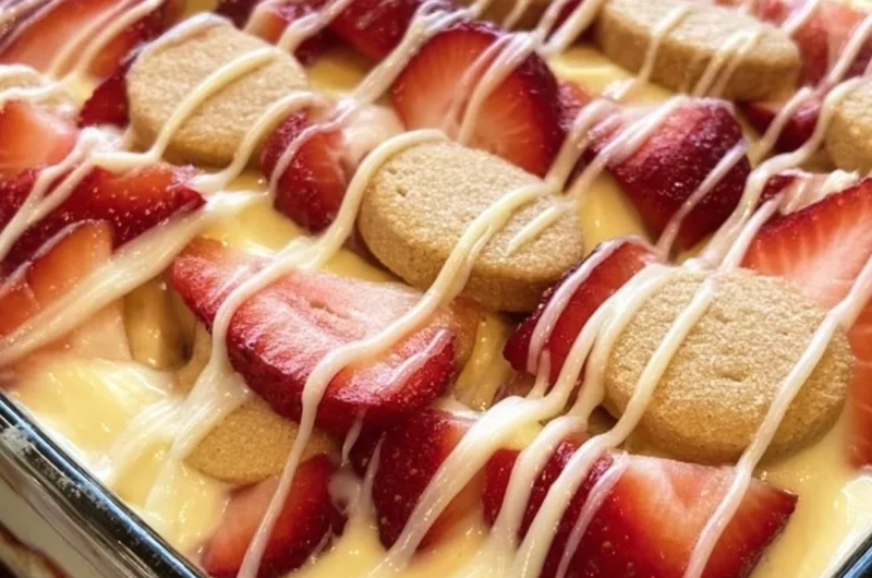 Delicious homemade banana pudding with layers of bananas and vanilla wafers
