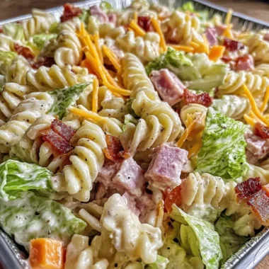 Club Sandwich Pasta Salad - a creamy and delicious summer dish