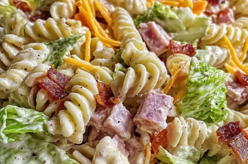 Club Sandwich Pasta Salad - a creamy and delicious summer dish