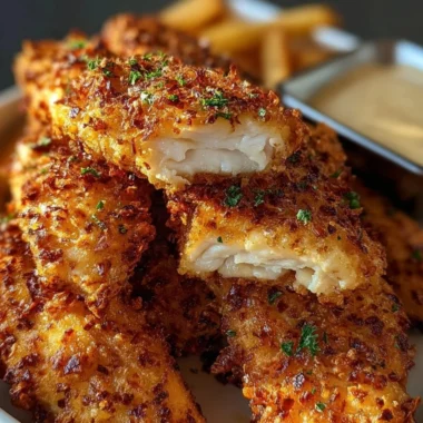 Delicious Crack Chicken Tenders served with dipping sauce