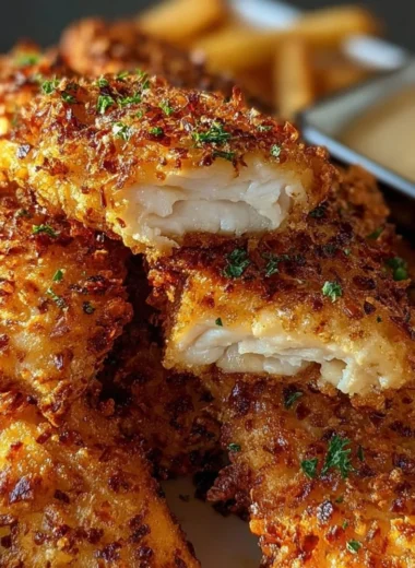 Delicious Crack Chicken Tenders served with dipping sauce