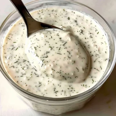 Homemade ranch dressing made with fresh herbs and spices