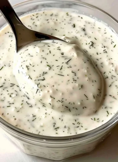 Homemade ranch dressing made with fresh herbs and spices