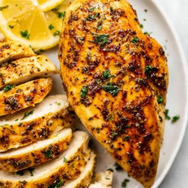Deliciously juicy Air Fryer Chicken served on a plate, showcasing a crispy exterior.