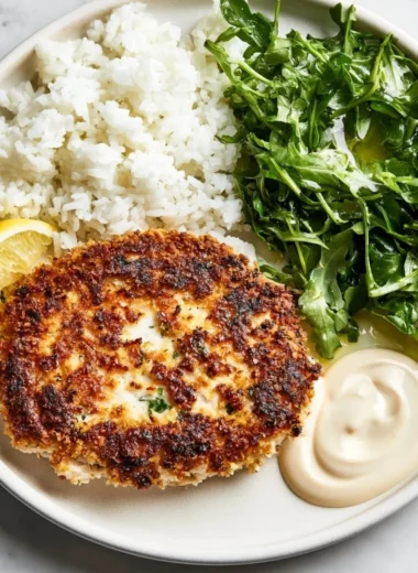 Delicious homemade chicken patties cooked to perfection.