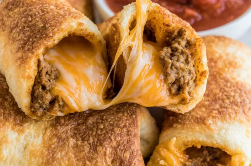 Cozy cheesy taco sticks ready to enjoy with cheese and toppings