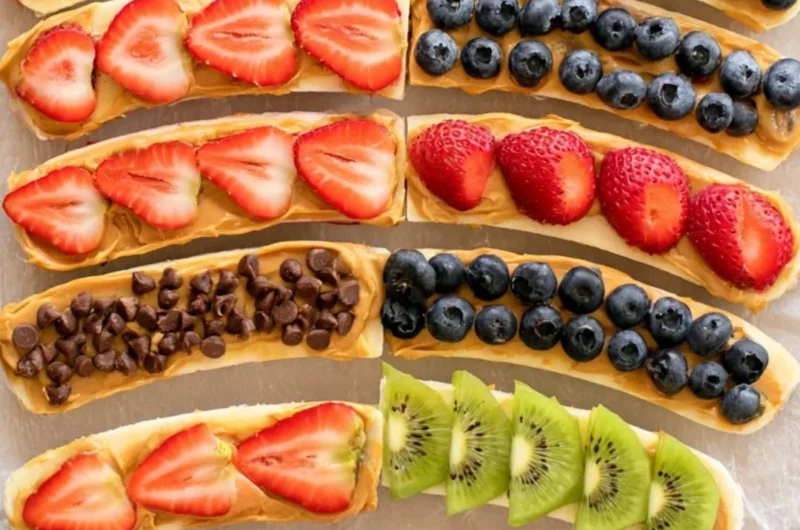 Healthy frozen banana treats on a plate for summer enjoyment