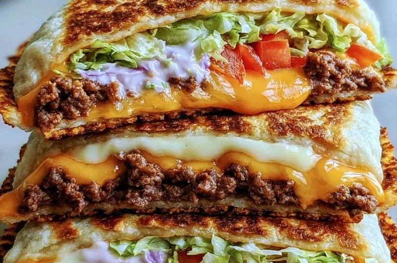 Delicious Keto Crunchwraps served on a plate, perfect for a low-carb meal.