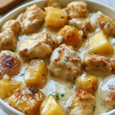 Delicious Crockpot Chicken and Potatoes ready to serve for a hearty meal
