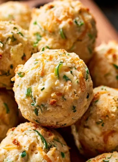 Jalapeño Cheese Ball Bites on a platter, ideal for parties and gatherings.