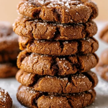Delicious super soft molasses cookies on a baking tray.
